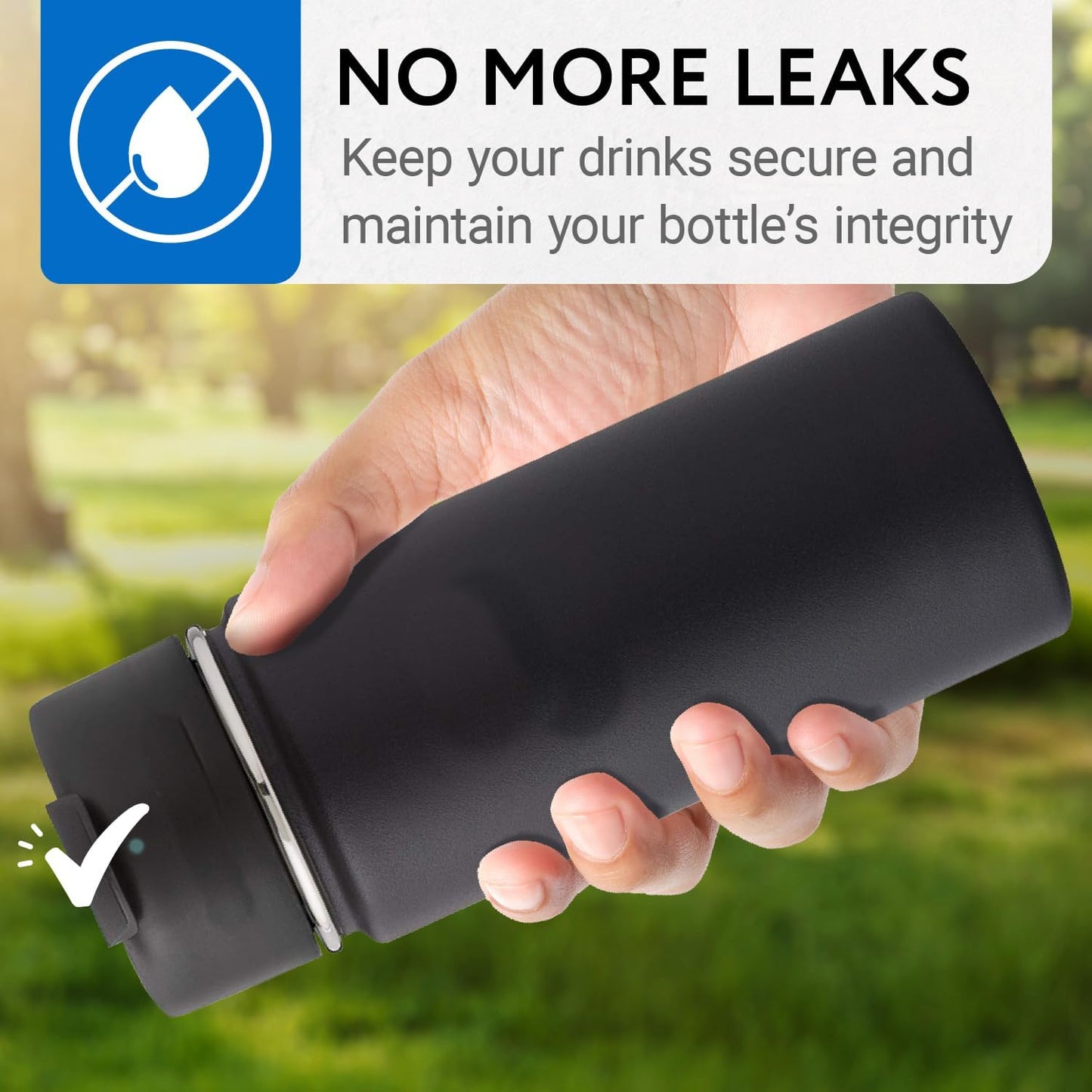 IMPRESA 3 Gaskets For Hydro Flask Wide Mouth Lid - No BPA, Phthalate, Latex Wide Mouth Water Bottle Gasket