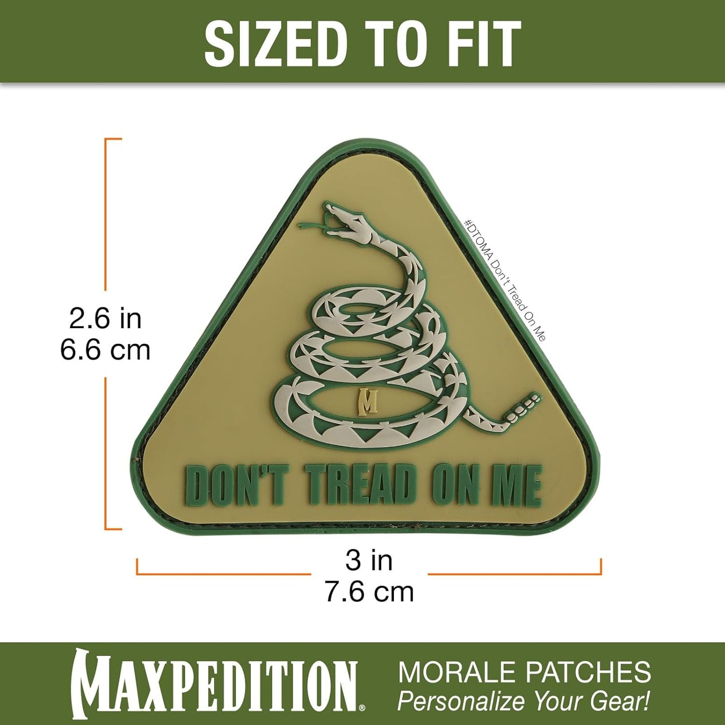 MAXPEDITION Gear Don't Tread on Me Patch