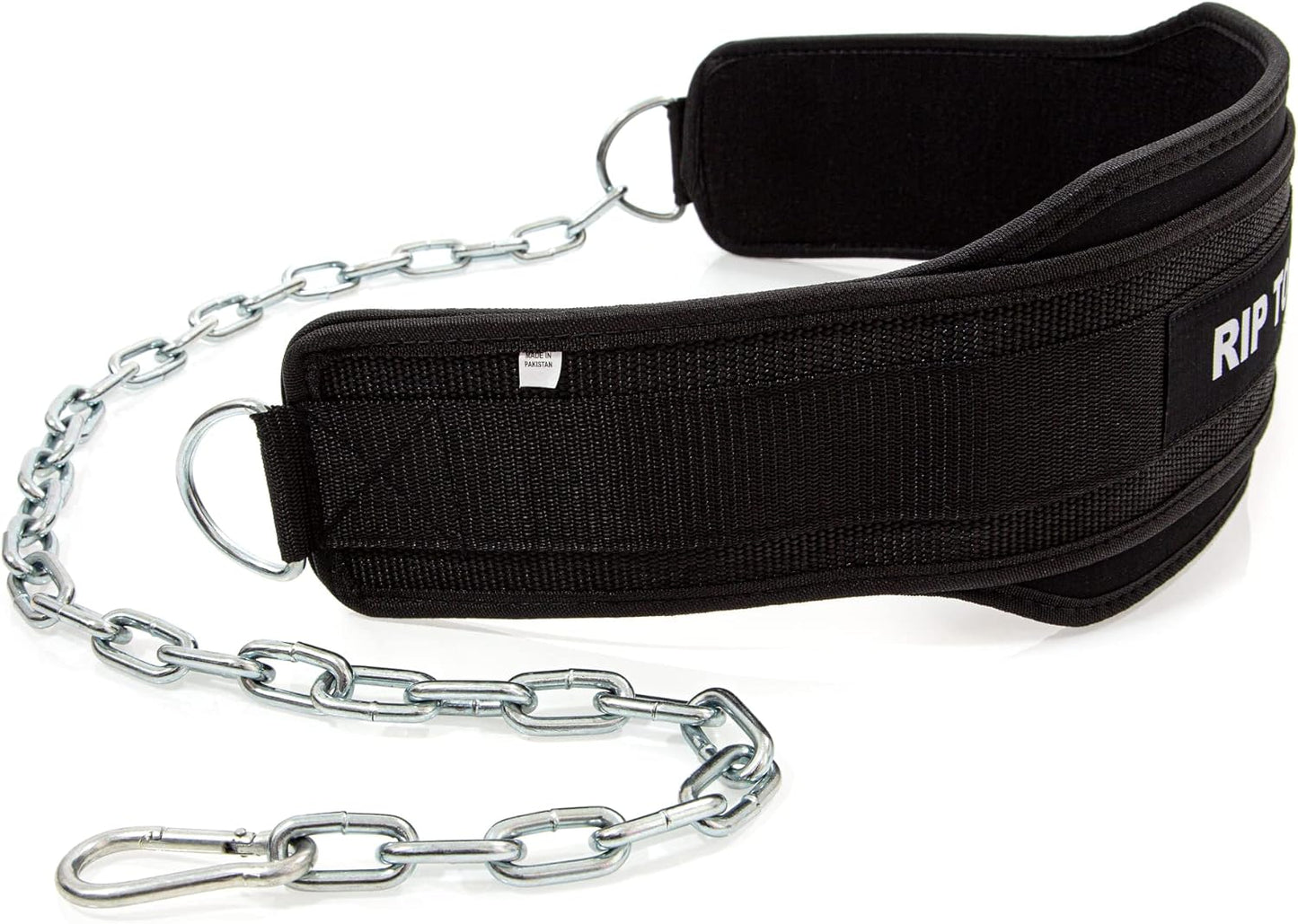 Rip Toned Dip Belt – Weight Lifting Belt with 36" Steel Chain for Dips, Chin Ups & Pullups Heavy Duty | Comfortable Fit | Supports Progressive Overload for Strength & Muscle Gains