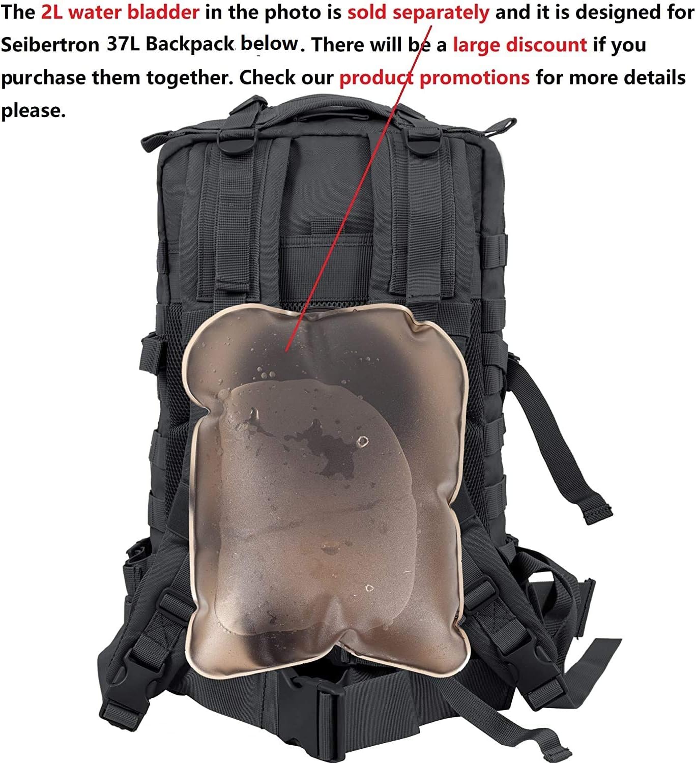 Seibertron Waterproof Tactical Outdoor Hiking Airsoft Utility Leg Bag Black