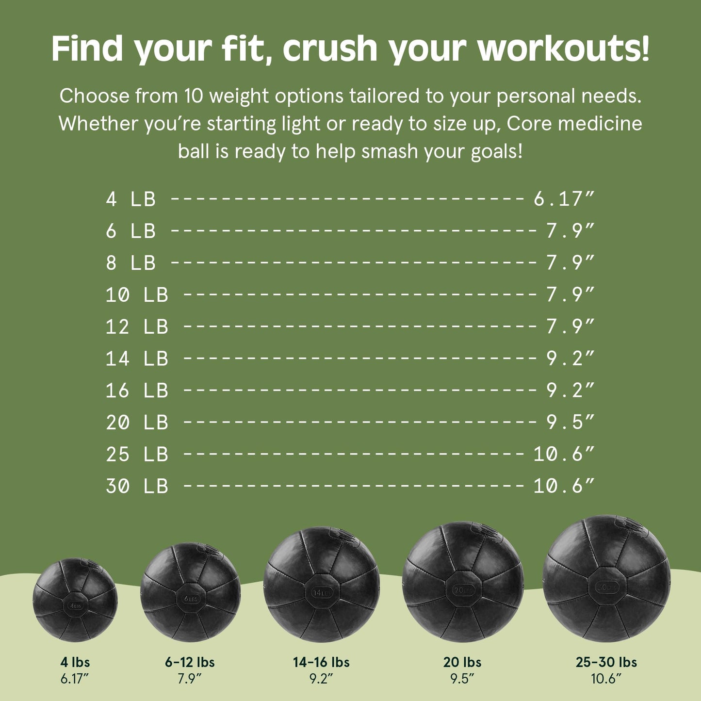 Retrospec Core Weighted Medicine Ball 4, 6, 8, 10, 12, 14, 16, 20, 25, 30 lbs, Soft Touch Vegan Leather with Sturdy Grip for Strength Training, Recovery, Balance Exercises and Other Full-Body Workouts
