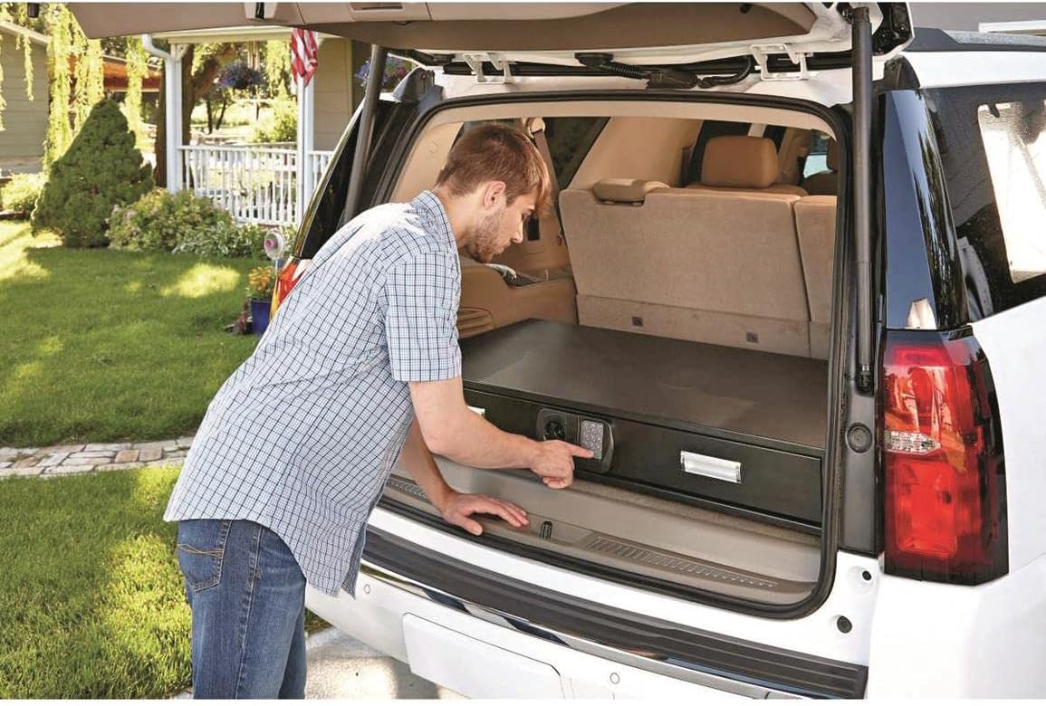 SnapSafe Under Bed Safe, XXL – Under Bed Gun Safe for Firearms, Ammunition and Valuables – Fits in Trunk of Larger SUVs – Easy Access, Out of Sight, Space Saving – Black, 48 x 7 x 24 Inches