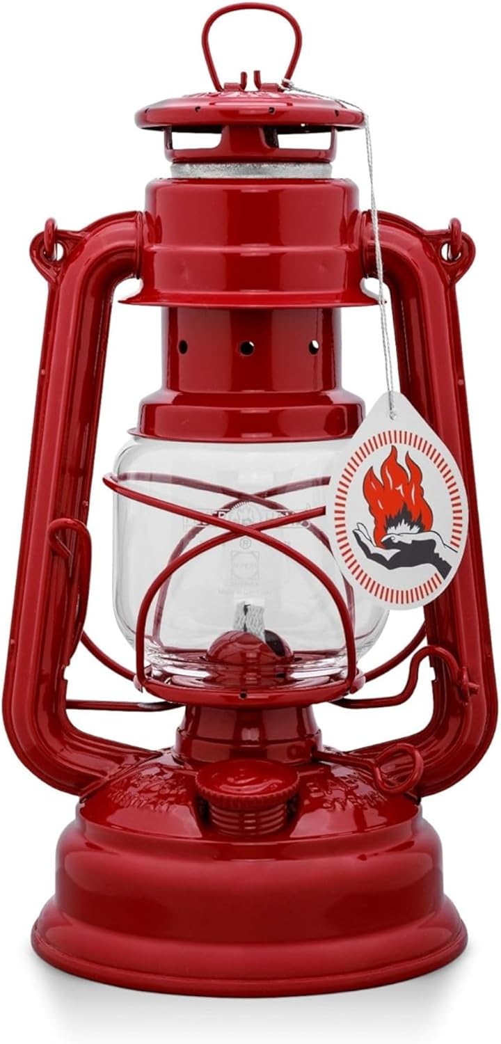 Outdoor Kerosene Fuel Lantern, German Made Weather Resistant Baby Special 276 Galvanized Hurricane Lamp for Camping or Patio, 10 Inches, Bronze