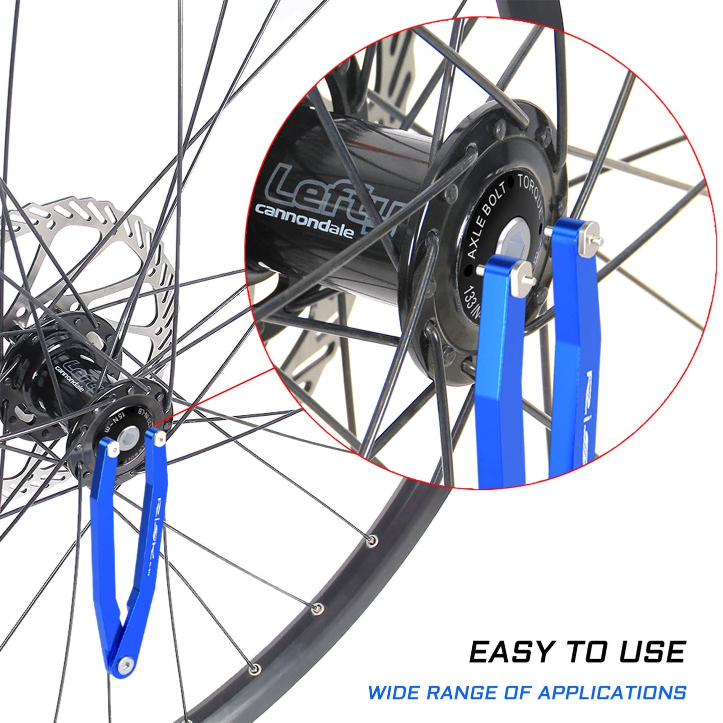 KIEVODE Pin Spanner for Bike Crank Arm Caps - Box End and Adjustable Pin Wrench for Shimano, Campagnolo, FSA, and More Mountain and Road Bicycles - MTB Tool