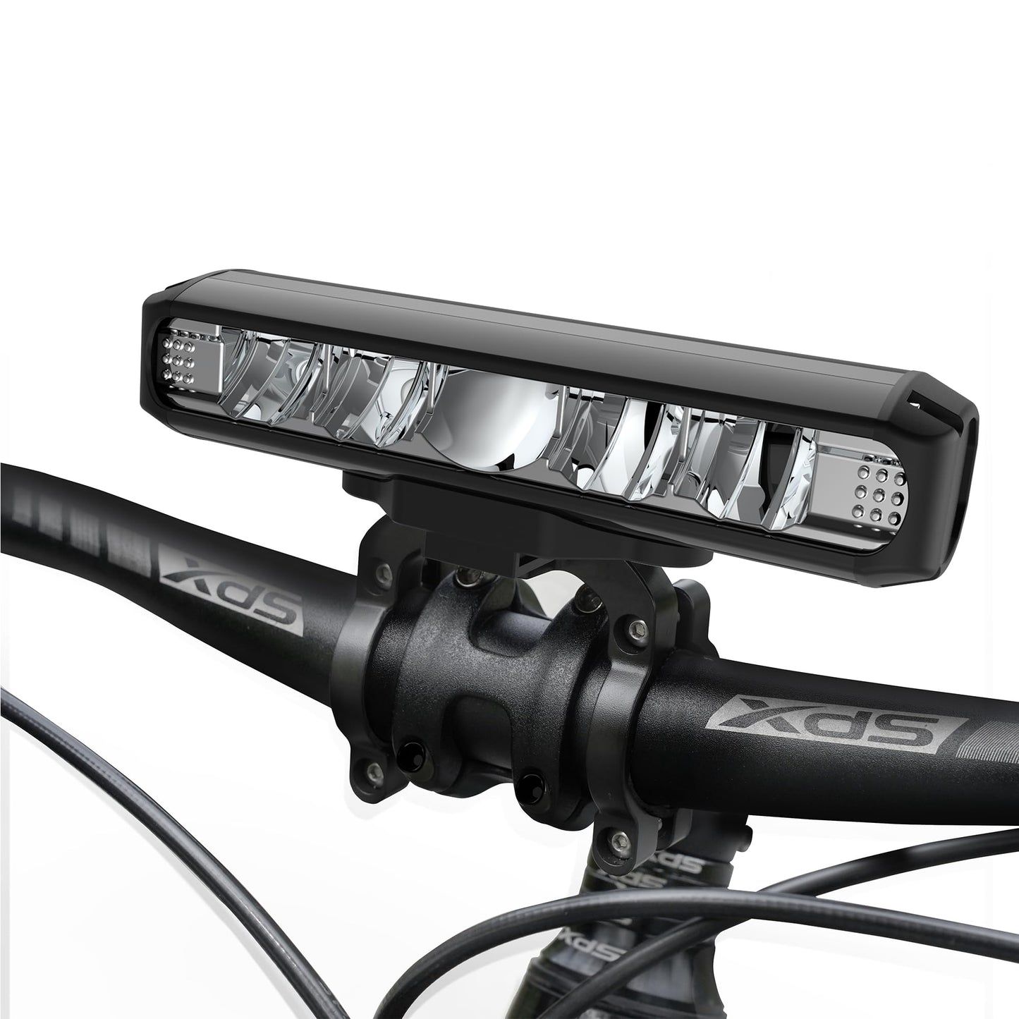 UPPEL Bicycle Lights,Bicycle Lights,Super Bright 5 LED Bike Front Light for Night Riding Rechargeable,Waterproof Bike Headlight Set with Power Bank at 8000mAh Capacity,4 Light Modes-2600Lumens