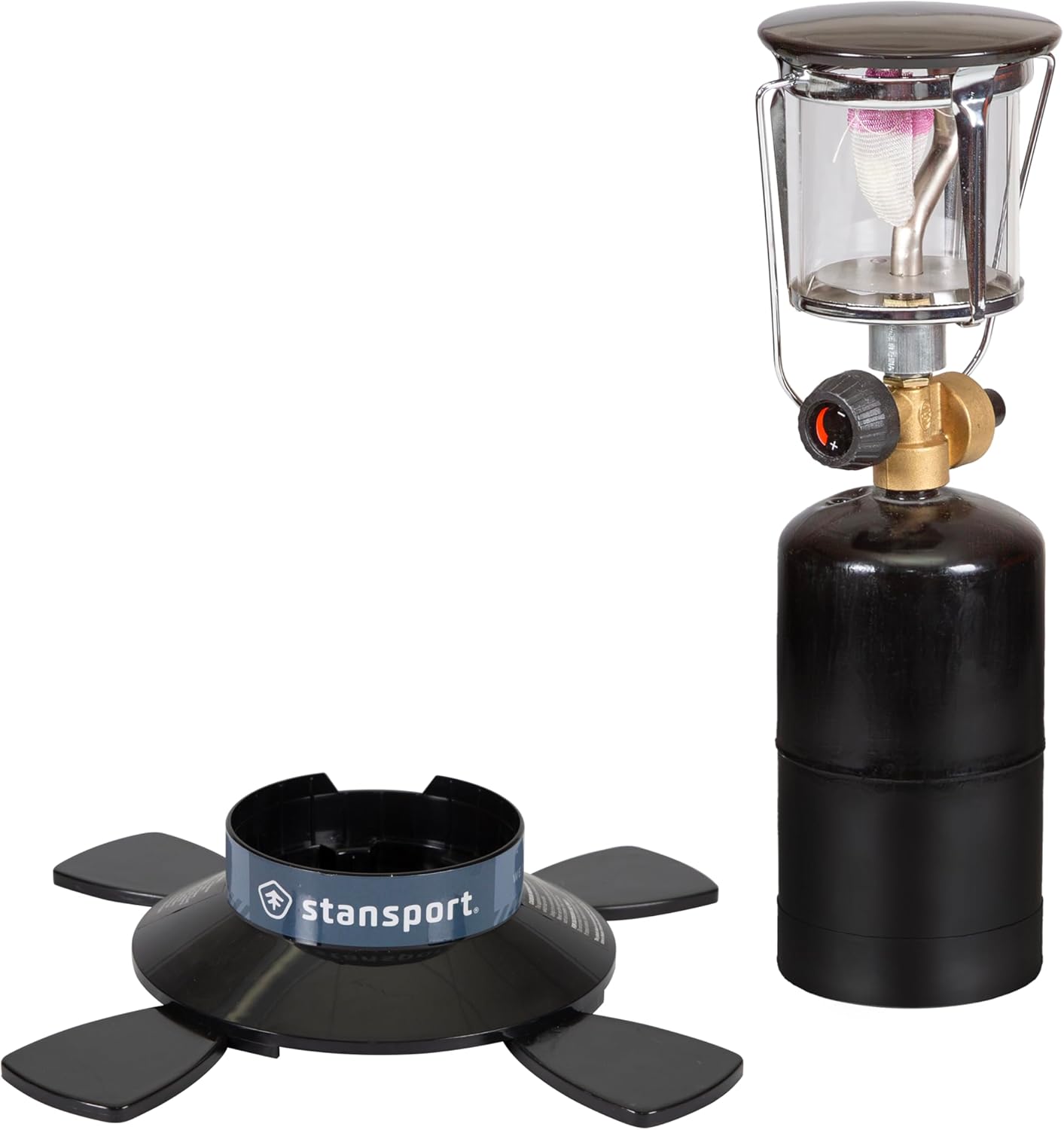 Stansport Compact Single Mantle Propane Lantern (172), Black