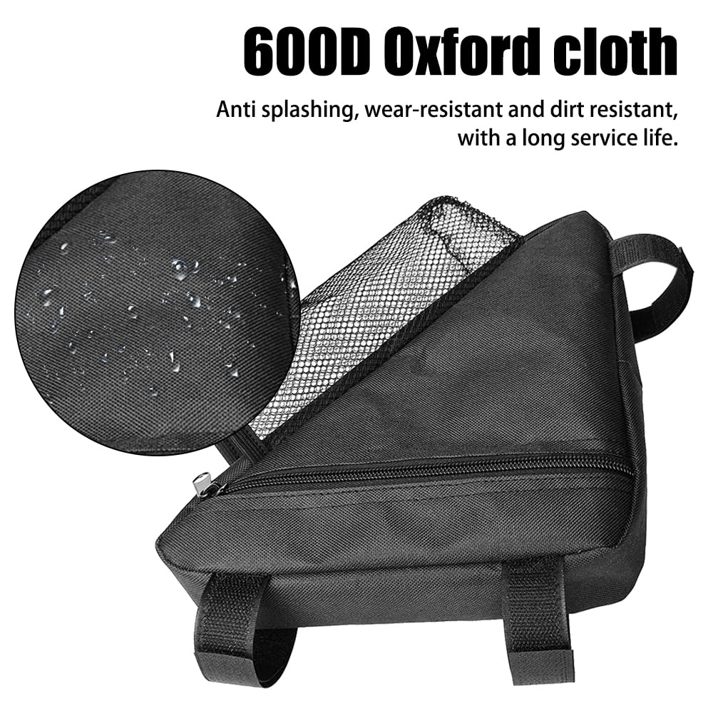 MiOYOOW Bike Frame Bag, Triangle Top Tube Bag Waterproof Bike Bottle Holder Bag for Mountain Road Bike Bicycle