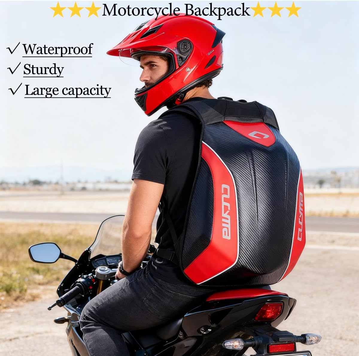 Motorcycle Backpack Motorsports Track Riding Back Pack