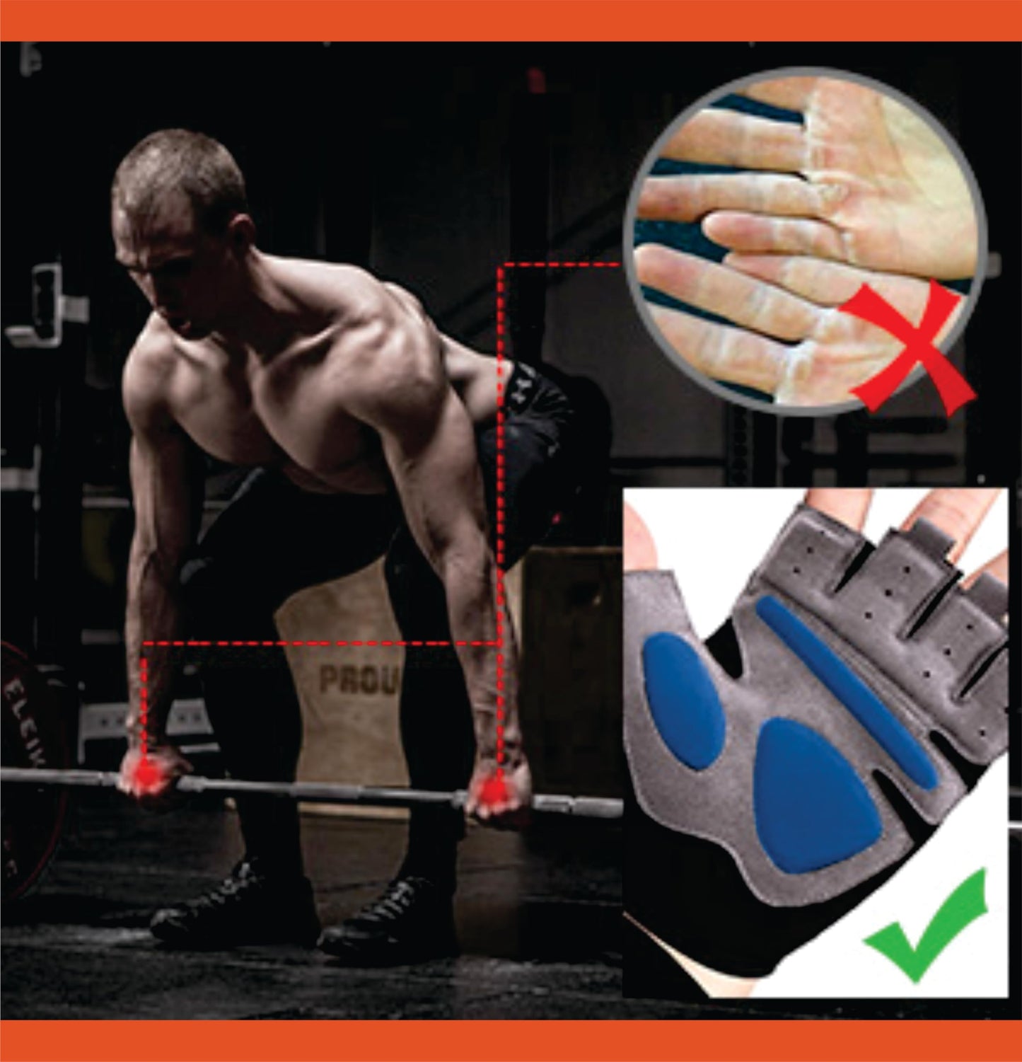 Grebarl Lightweight Gym Gloves, Weightlifting Gloves, Cycling Gloves, Tennis Gloves, Fitness Gloves Full Wrist Support, Breathable with Grip Protection Workout Gloves for Men & Women (X-Large)