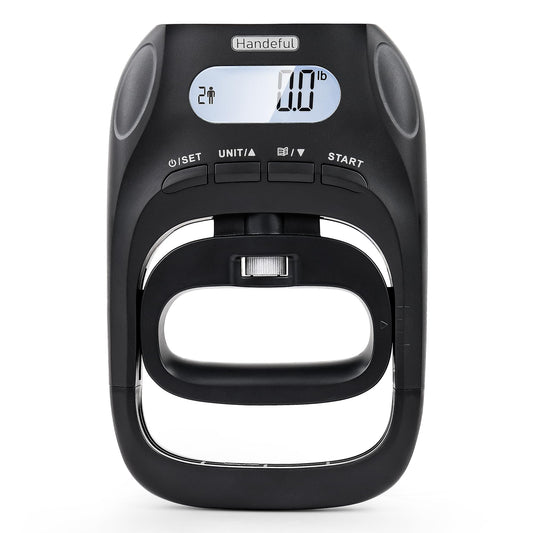Hand Dynamometer Grip Strength Trainer - 397 Lbs / 180 Kgs Electronic Hand Grip Strength Tester Grip Strengthener Hand Exerciser Meter Digital Hand Grip Training Gauge for Sport Home School Use