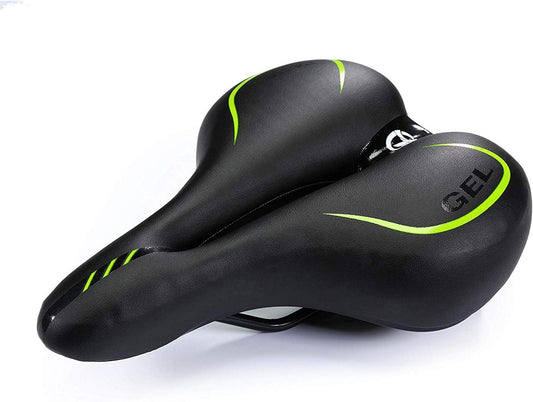 UNISTRENGH Big Bum Bike Saddle Seats Cruiser Suspension Shock Absorbing Ball Extra Wide Silica Gel Padded Cushion Bicycle Cycling