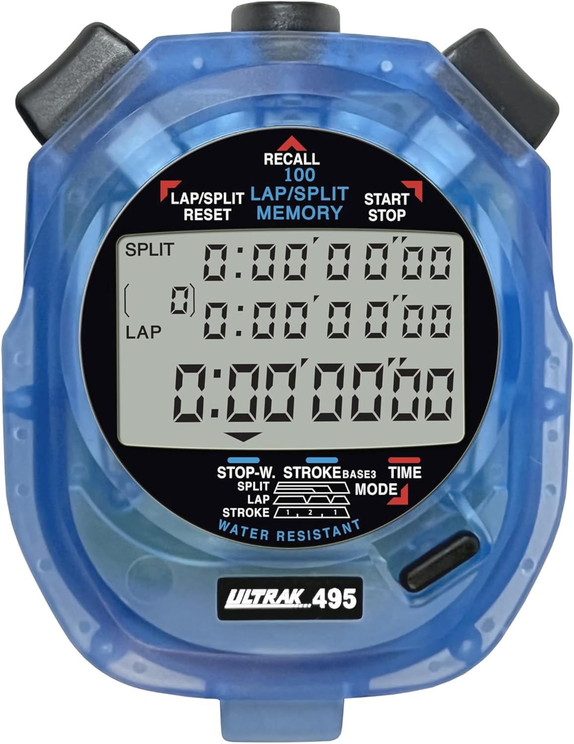 Ultrak 100 Lap Memory Timer, Yellow