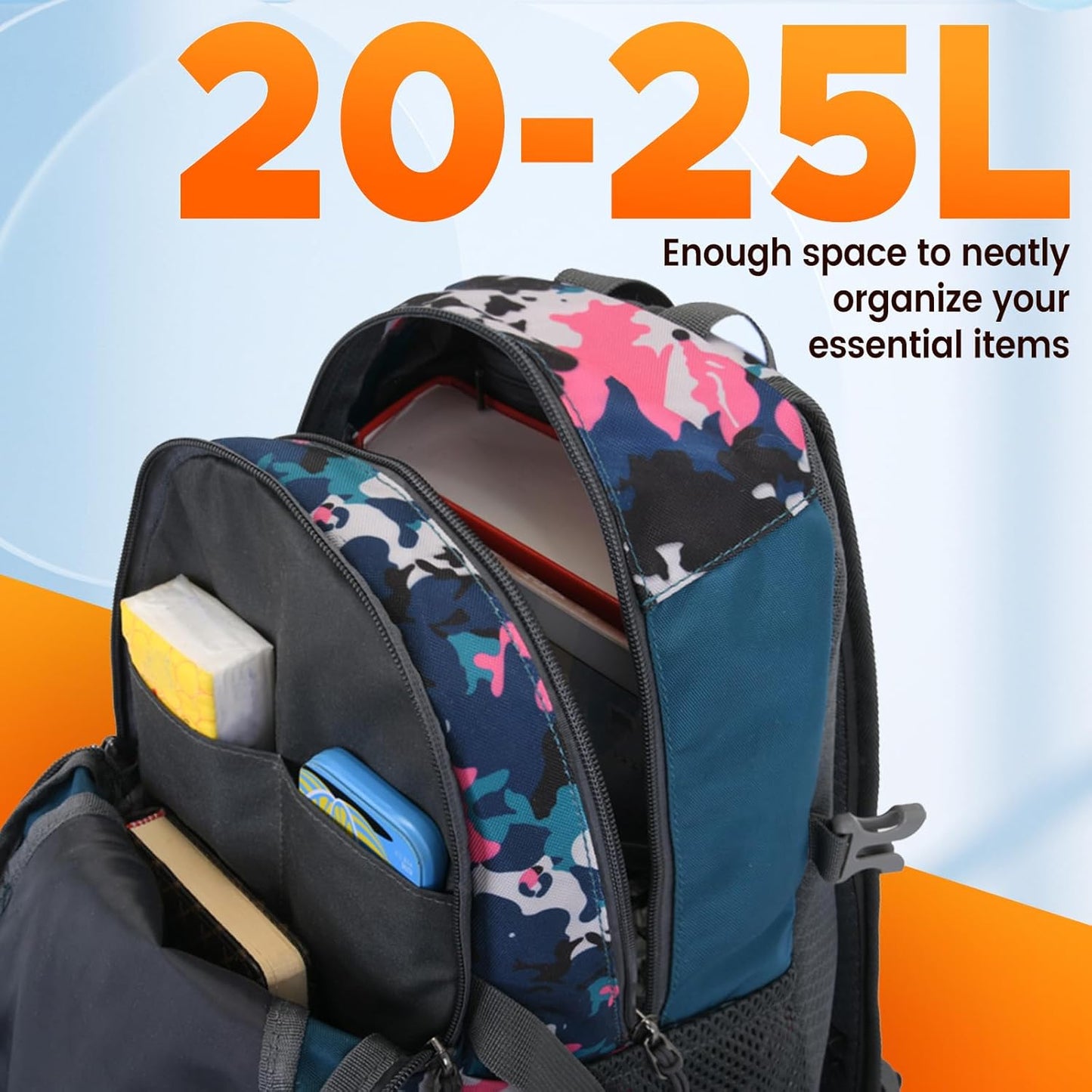 sunhiker Cycling Hiking Backpack Water Resistant Travel Backpack Lightweight SMALL Daypack M0714