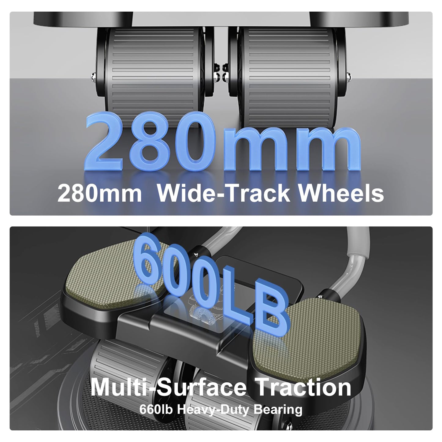 Auto-Rebound Ab Roller With Multifunctional Fitness Board,Core Strength Training, Push-Up Plank Stand, Ab Workout Equipment