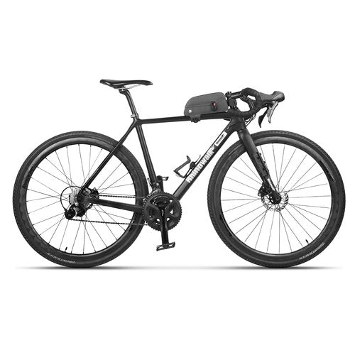 Rhinowalk Bike Top Tube Bag Bike Frame Bag with Magnetic Flap Fully Waterproof and Stable Bicycle Frame Bag Bicycle Bag Professional Cycling Accessories for Mountain Road Bike-Black