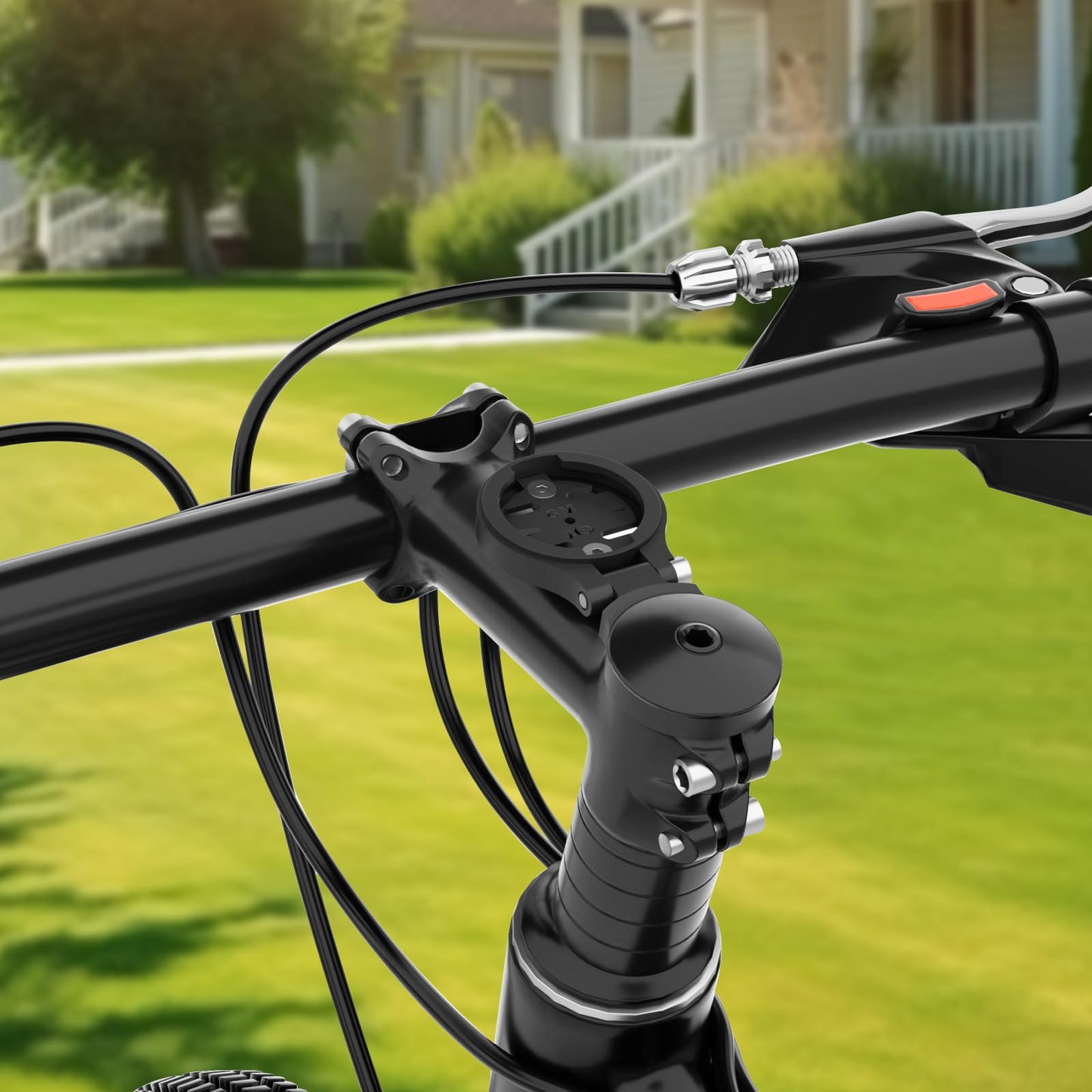 Garmin Bike Mount - Adjustable Cycling Computer Mount for Road/Mountain, Compatible with Garmin, Wahoo, Bryton, Cateye GPS & Speedometer