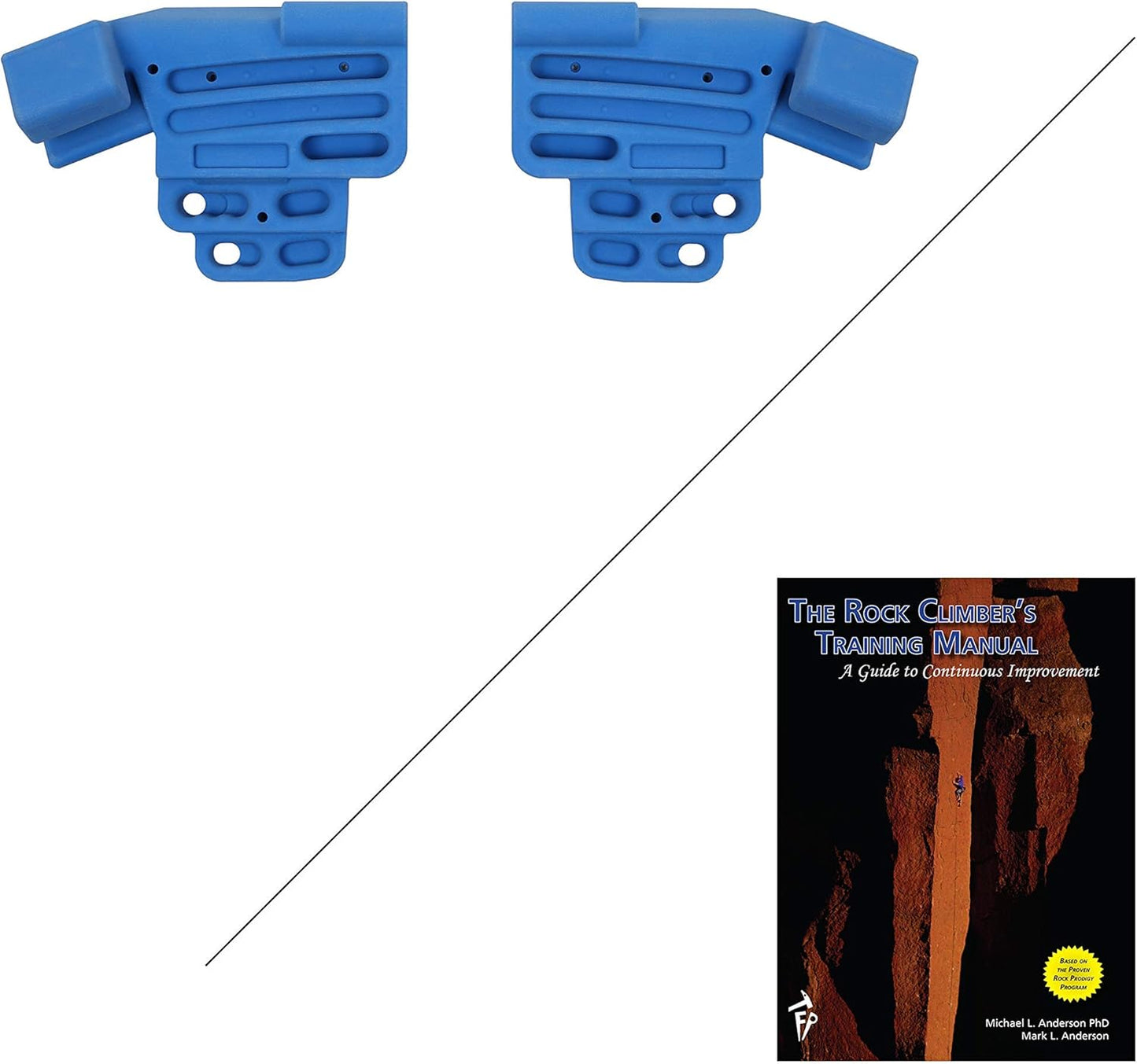 TRANGO Rock Prodigy Training Center - Rock Climbing Hangboard - 2-Piece Fingerboard System