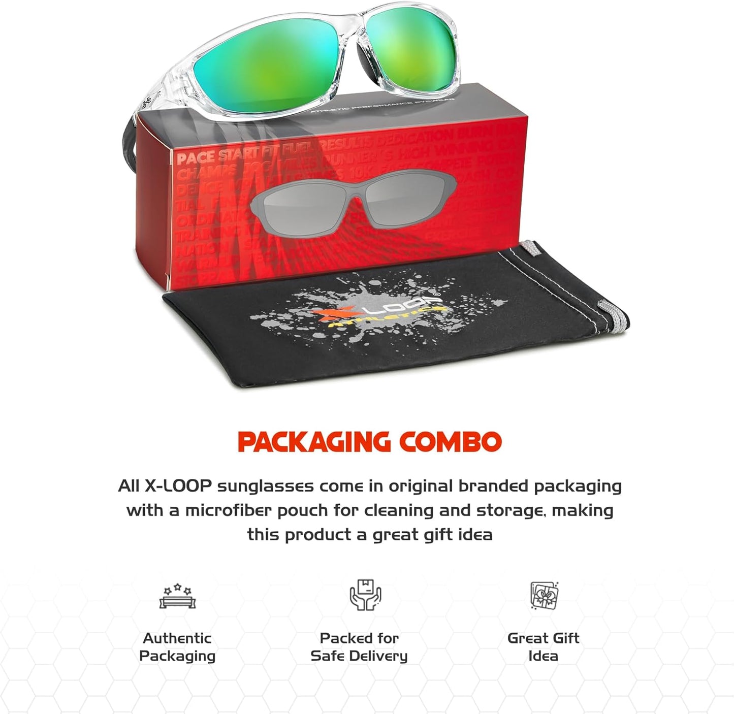 Polarized Sports Sunglasses for Men - UV400 Baseball, Running, Cycling & Golf