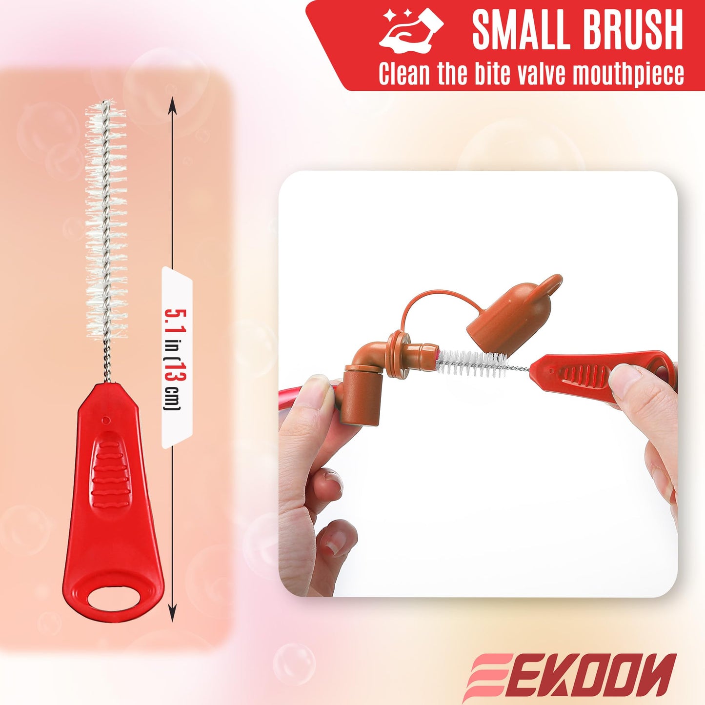 Feekoon Reservoir Hydration Bladder Cleaning Kit, Water Bladders Cleaner Set Includes Brushes, Drying Collapsible Frame and Carrying Bag, Water Reservoir Cleaning Tools for Hydration Backpack(1 Set)