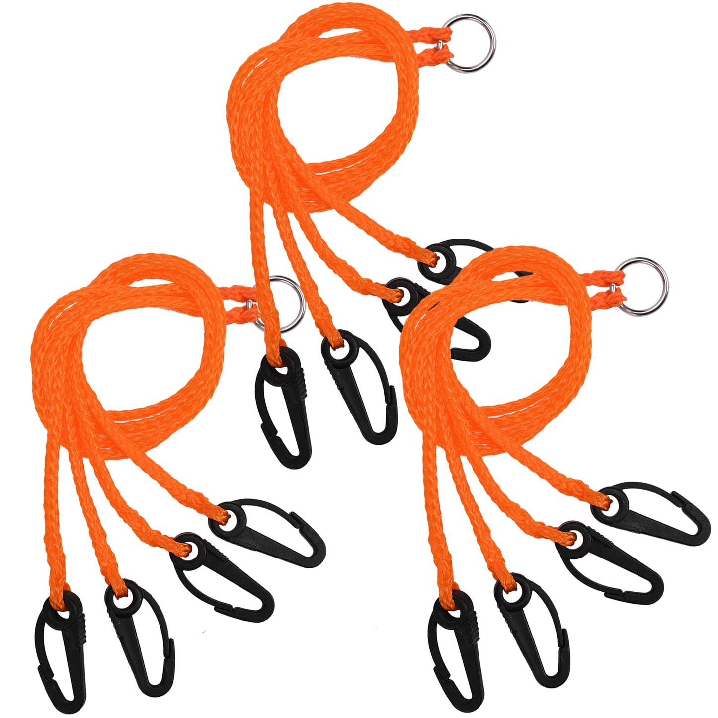 A1FISHER 4 Arm Crab Trap Harness with Durable Plastic Hooks for Sailing Fishing Red 3 Packs