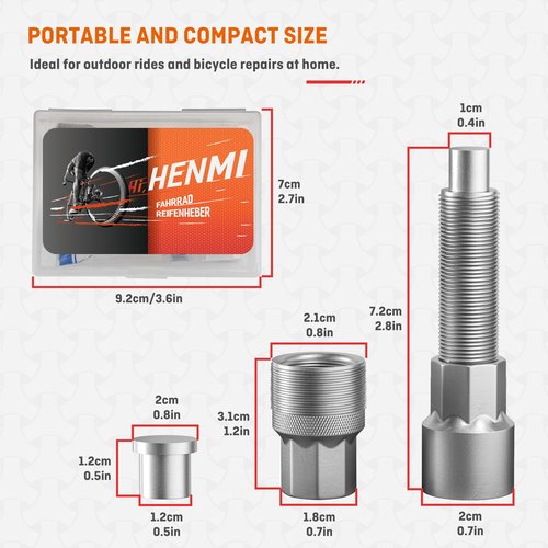 HENMI Bicycle Crank Puller,Bike Crank Removal Tool for Removing Bicycle Crank,Dismantling Crank Disc