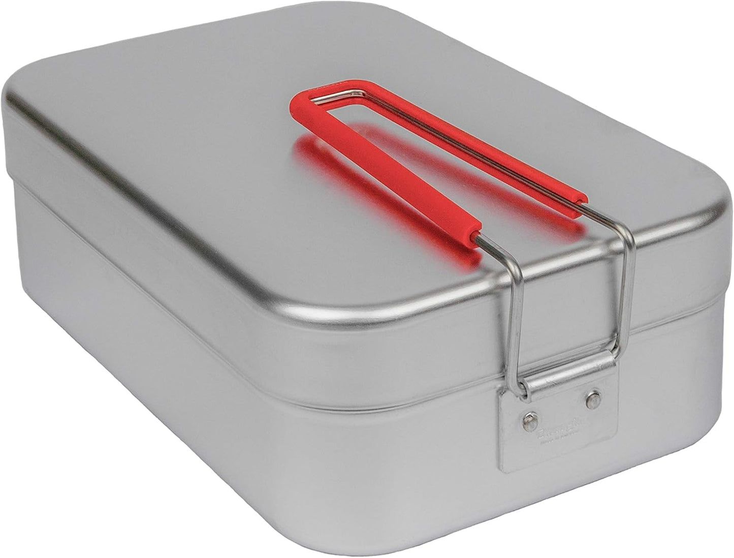 TRANGIA Mess Tin Reusable Sustainable Storage Container, Red Handle, Large