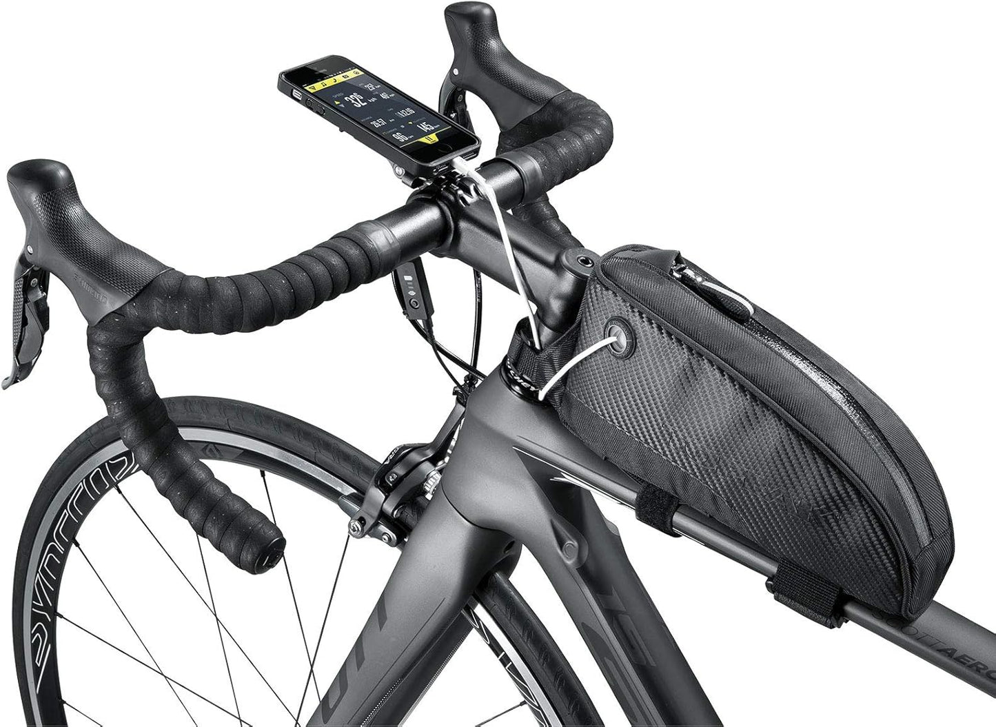 Topeak Fuel Tank Top Tube Bike Bag with Charging Cable Hole, Medium