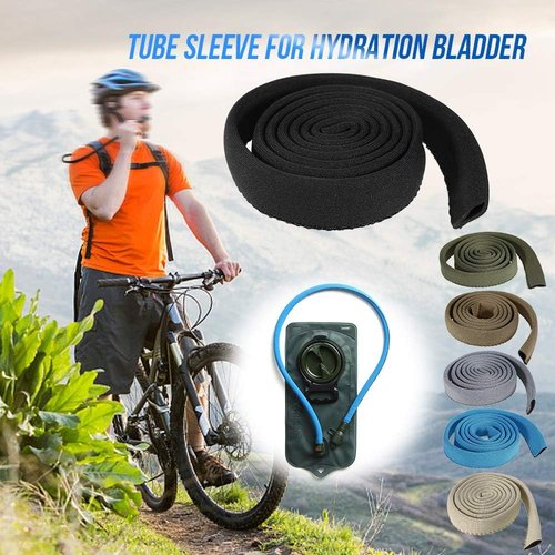 LSOSVSEU Water Bladder Tube Cover Insulation Tube Sleeve Hydration Pack Drink Tube Cover, 92cm / 36in Long, Fit Most Bladder Tube Within 10mm Diameter (Blue)
