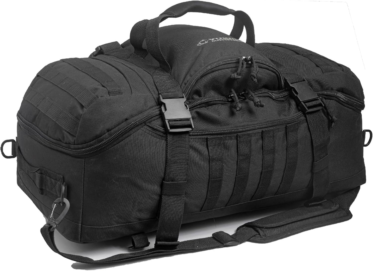 Yukon Outfitters Bugout Bag - EDC Durable 600D Polyester 55L Tactical Duffel & Backpack for Travel, Prepping & Outdoor Use - Two Tone Coyote/Foliage