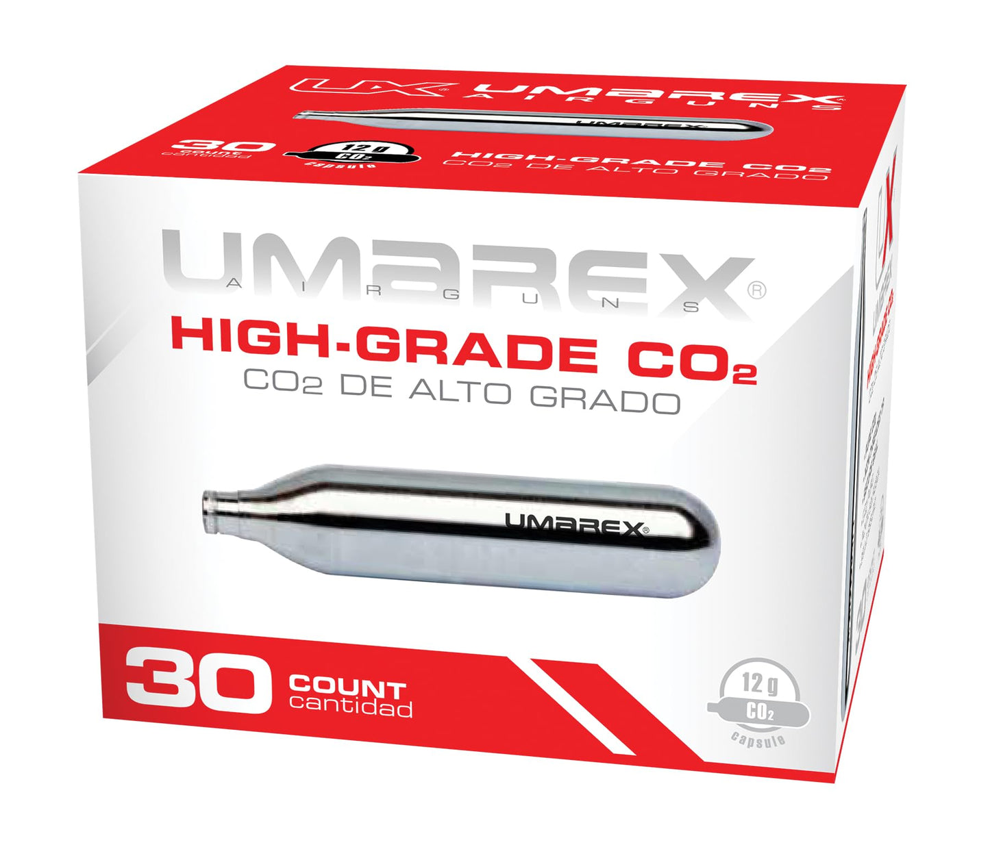 Umarex High-Grade CO2 Cartridges for Pellet Guns, BB Guns and Airsoft Guns, 12 Gram (Pack of 30)