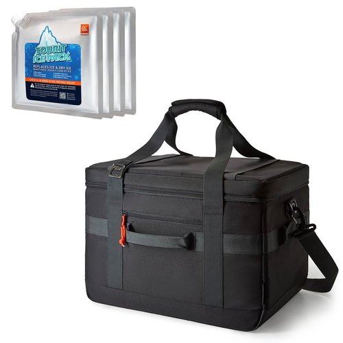 TOURIT Insulated Soft Large Collapsible Cooler Bag with Reusable Ice Packs for Coolers Long Lasting