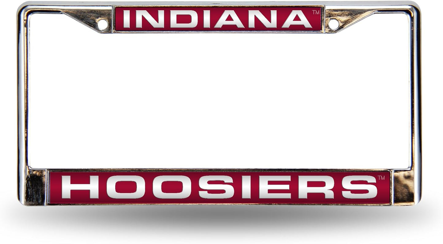 Rico Industries NCAA Unisex-Adult Laser Cut Inlaid Standard Chrome License Plate Frame