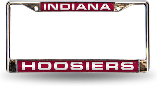 Rico Industries NCAA Unisex-Adult Laser Cut Inlaid Standard Chrome License Plate Frame