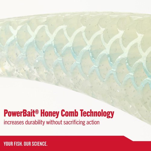 Berkley PowerBait® CullShad Fishing Bait, Albino, 6 in, Soft Swimbait, Equipped with Fusion19™ Hook, Smart Weighting System
