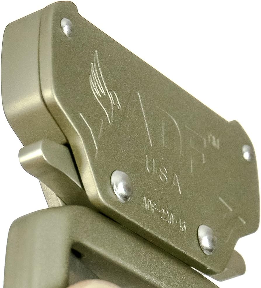 ADF® - Raptor II 1.75" Tactical Military Police Aluminum Quick Release Trouser Shooter Rigger Hunting Sports Belt Buckle Coyote Brown, One Size