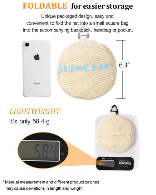 Water-Resistant Sun UPF 50+ Bucket Hat Protection Packable Brimmed Boonie for Women Men Summer Lightweight Hiking Outdoor Cap Beige
