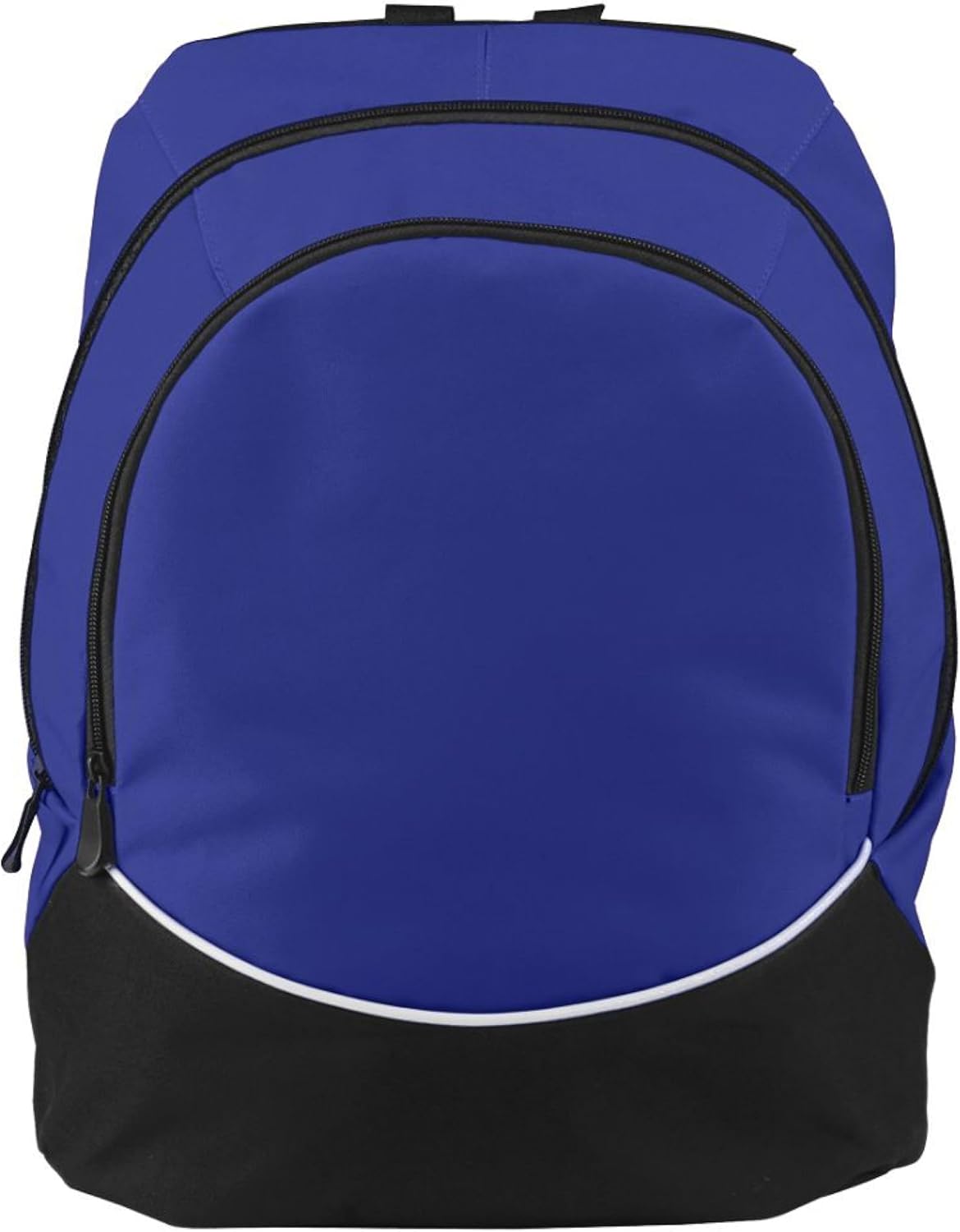 Tri-Color Large Backpack for Sports & Travel - Purple/Black/White by Augusta Sportswear