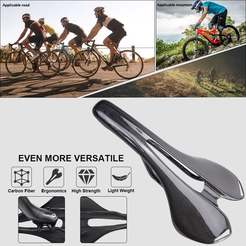 RXL SL Front seat mat Carbon Road Bike seat Carbon Bike Saddle Carbon Fiber Bike MTB seat for Cycling Carbon seat Road Bike 3K Glossy Fixie Bike seat,e-Bikes,Racing Bike seatpost Saddle