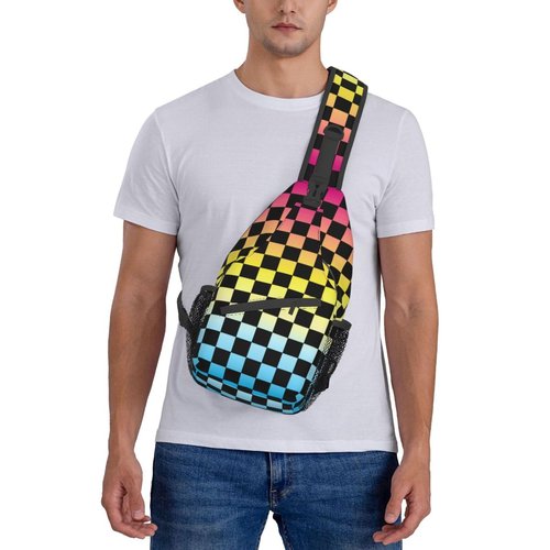 Rmqsyhfz Rainbow LGBT Pride Sling Bag LGBT Crossbody Sling Backpack Multipurpose LGBT Chest Bag for Women Cycling