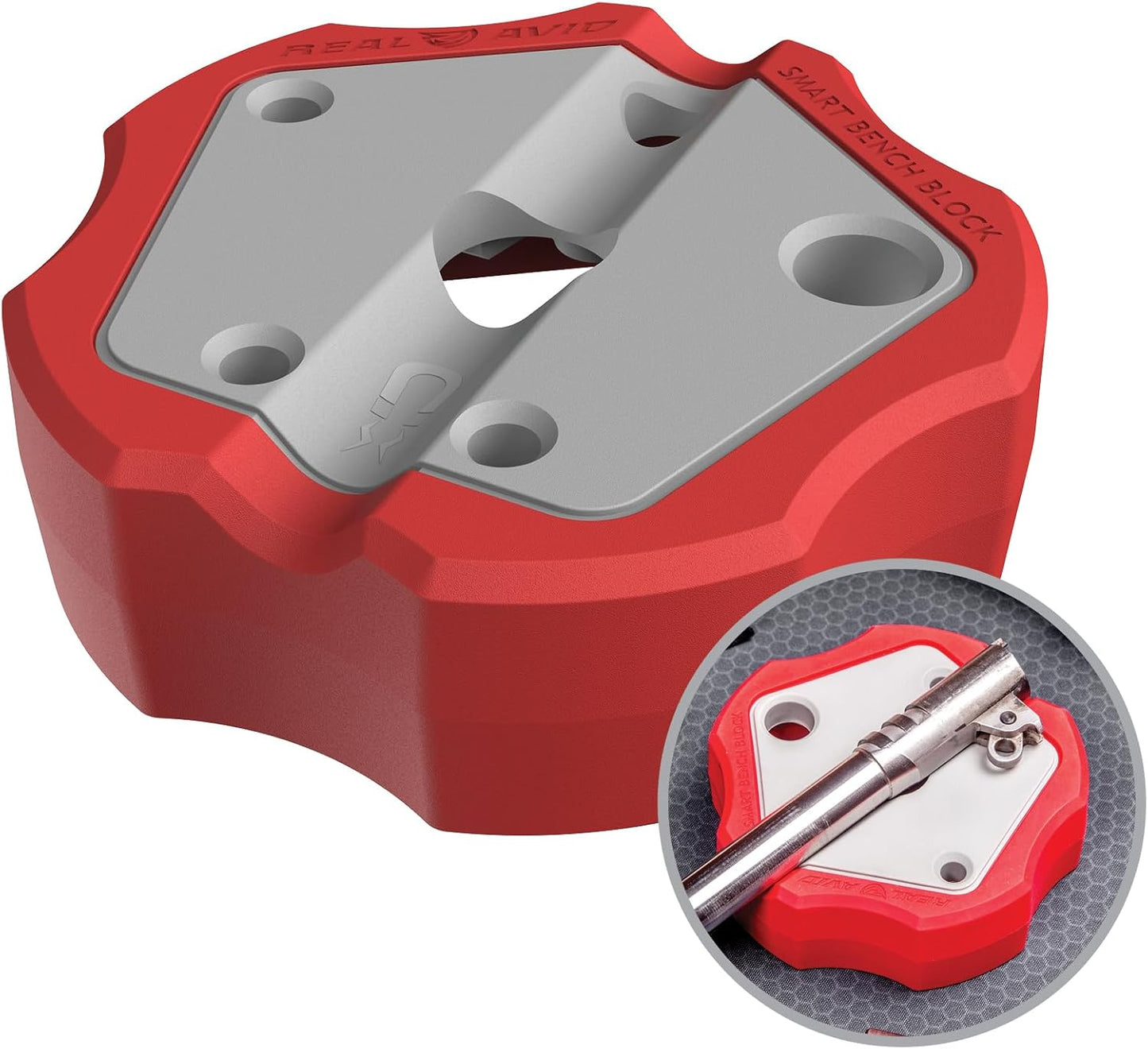 Real Avid Smart Bench Block - Universal Armorers Block Made with Non-Marring Materials, Non-Slip Bench Block For Glock, 1911 & Other Guns