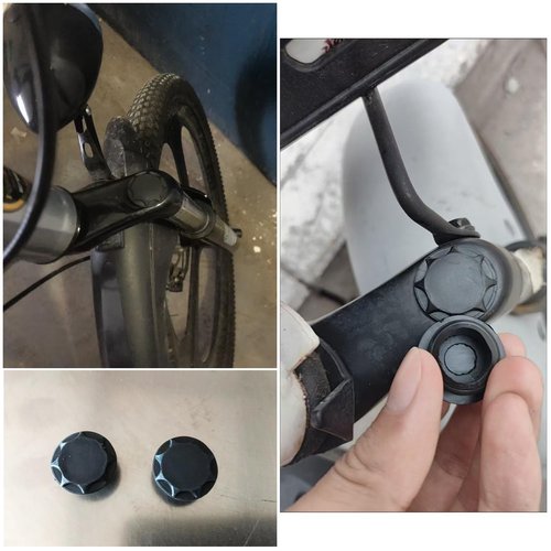 SquEqu 6 Pack Bike Suspension Fork Cap Rubber Dust Cover ID 19mm Protective Plug Shoulder Top Tips for Bike Front Forks Electric Bikes Ebike Oil and Air Shock Absorber Damper Montain Road MTB