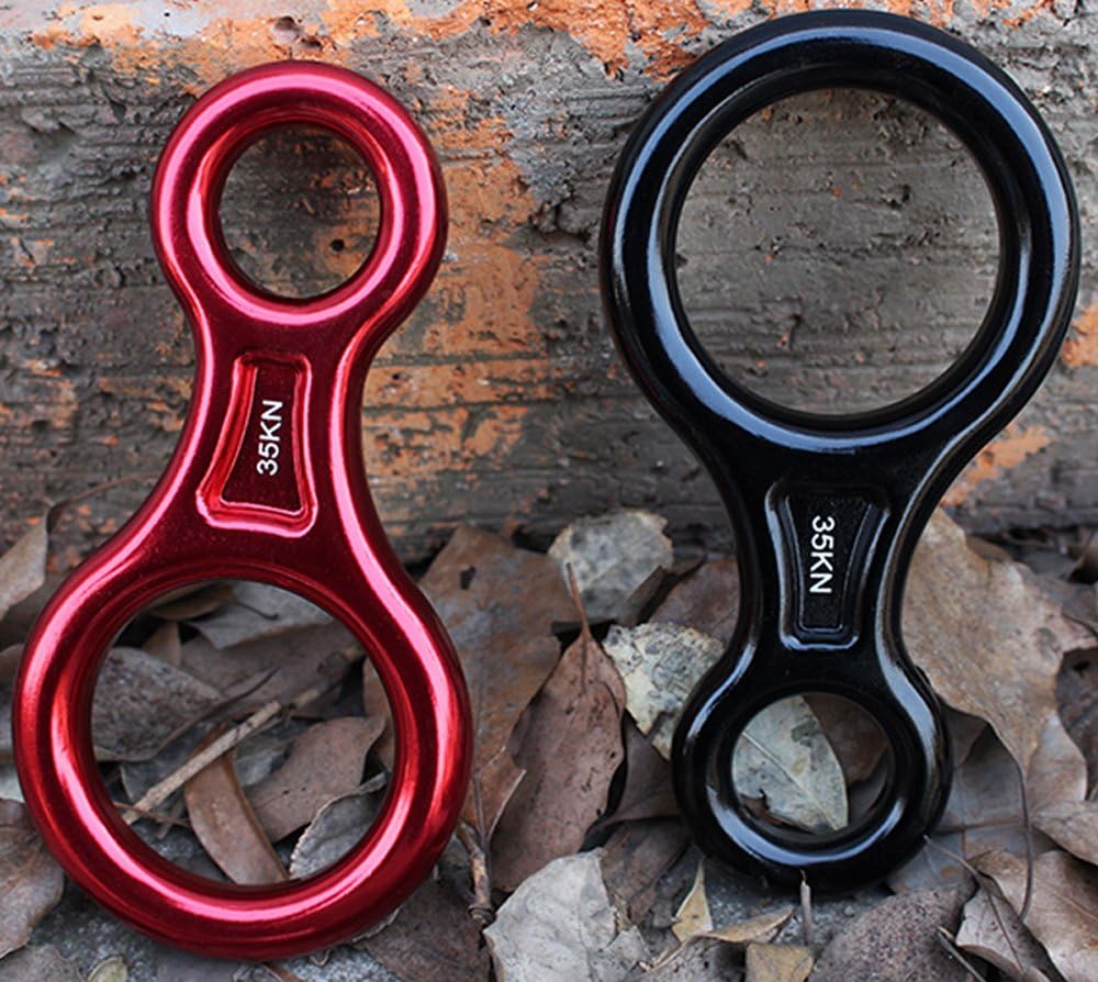 35KN Titan Figure 8 Belay Device - Heavy Duty Climbing Descender for Rigging