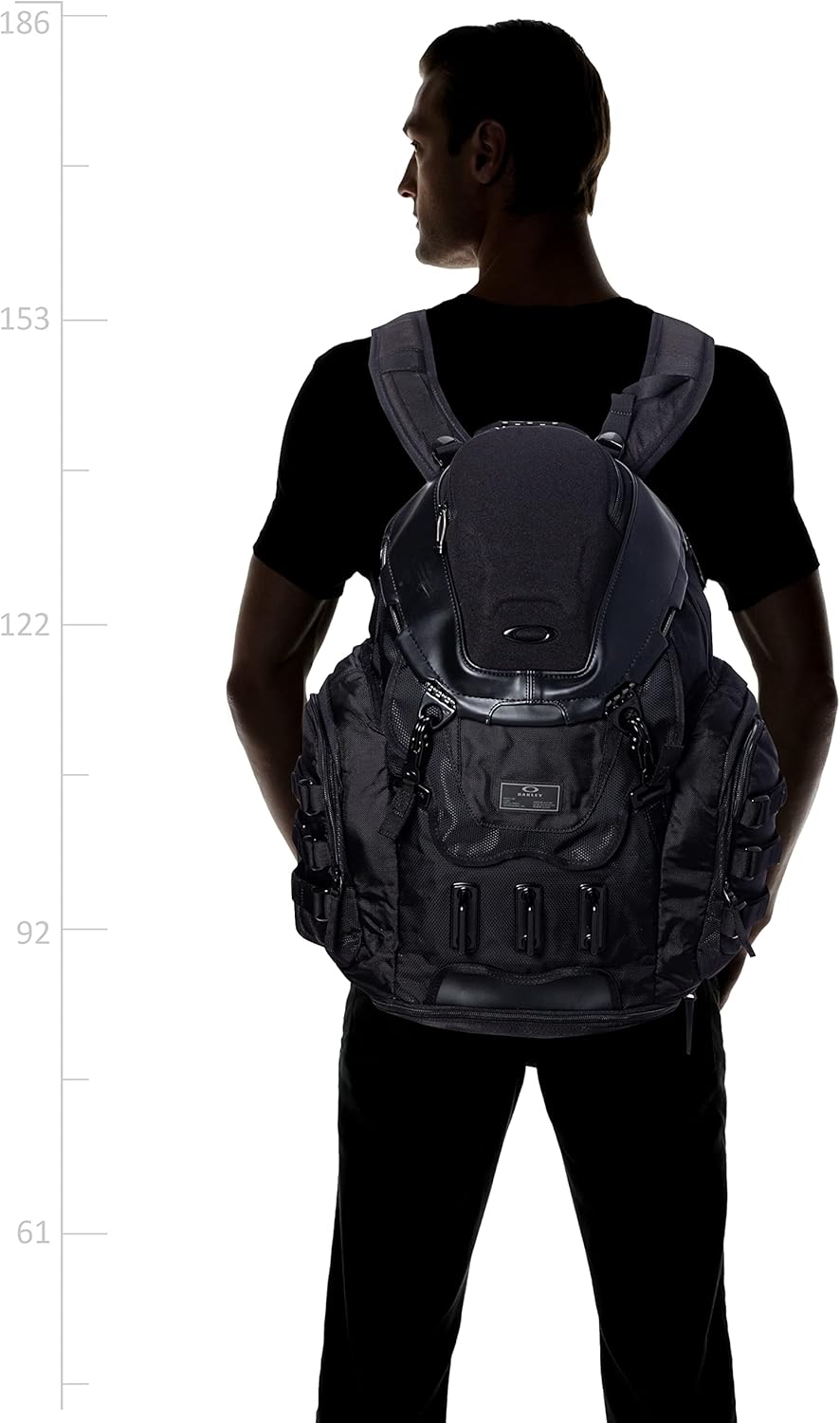 Oakley Stealth Black Kitchen Sink Backpack - Versatile One Size for All Adventures