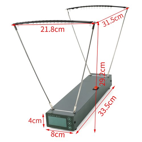 ZSHJGJR Shooting Speed Tester Precision Ballistic Chronograph Bullet Bow Arrow Velocity Meter Measurement Tool with FPS,MPS Readings,Sun Screens&Large LCD Screen for Range Shooting (Tester Only)