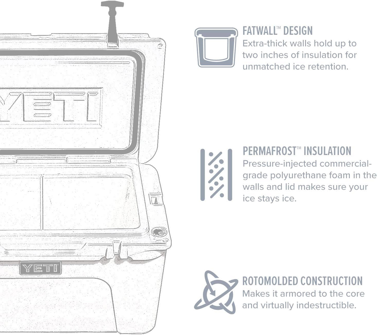 YETI Tundra 65 Cooler, White