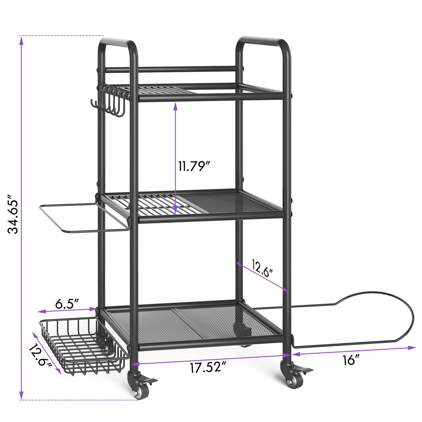 Home Gym Storage Rack Exercise Equipment Storage Organizer for Yoga Mat Dumbbells Kettlebells Foam Roller Yoga Strap & Resistance Bands, Ideal Yoga Mat Holder & Workout Equipment Organizer