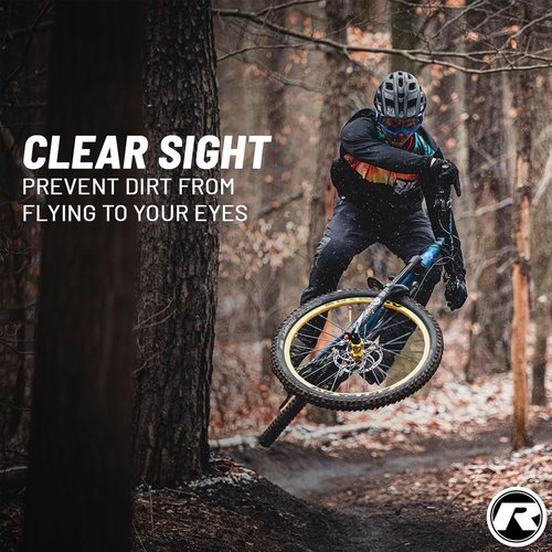 Riesel Design - Front Bike Fender for Face and Suspension Fork Protection - Secure Fit, for Enduro, Trail, All Mountain, Cross Country, Freeride, Downhill or E-MTB - Schlamm:PE - Vanlife