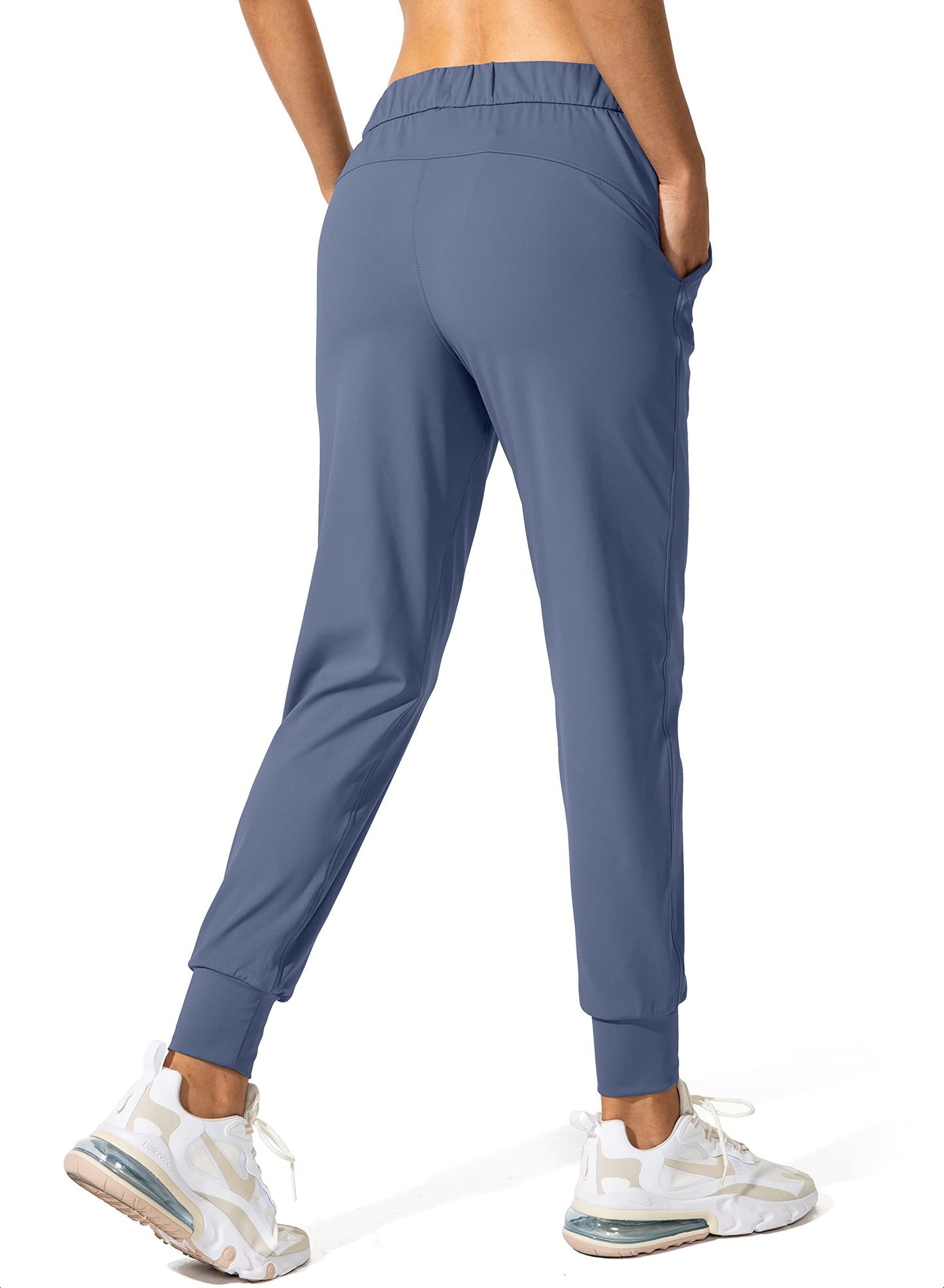 SANTINY Women's Joggers Pants Pockets Drawstring Running Sweatpants for Women Lounge Workout Jogging(Slate Blue_M)
