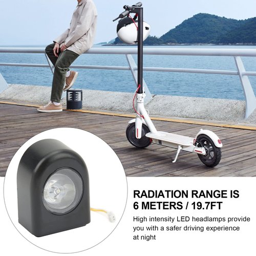 Electric Scooter Headlights Front Light LED Spotlight Warning Lamp Replacement Headlight M365 Front Light for M365 M365 PRO