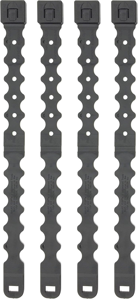 Tactical Tailor Fight Light Malice Clips - 4 pack (Long) (Black)